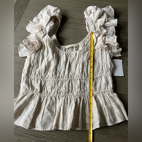 ULLA JOHNSON PALOMA TOP - SAND SZ 8 285$ - Picture 6 of 10